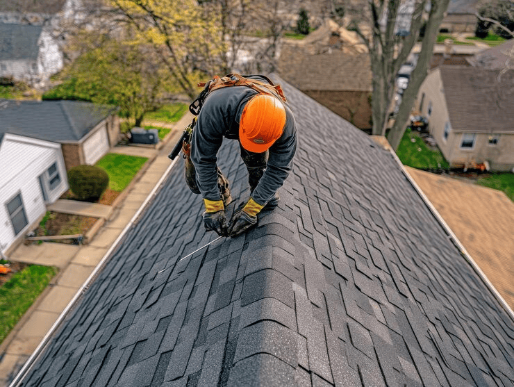 Roofing work